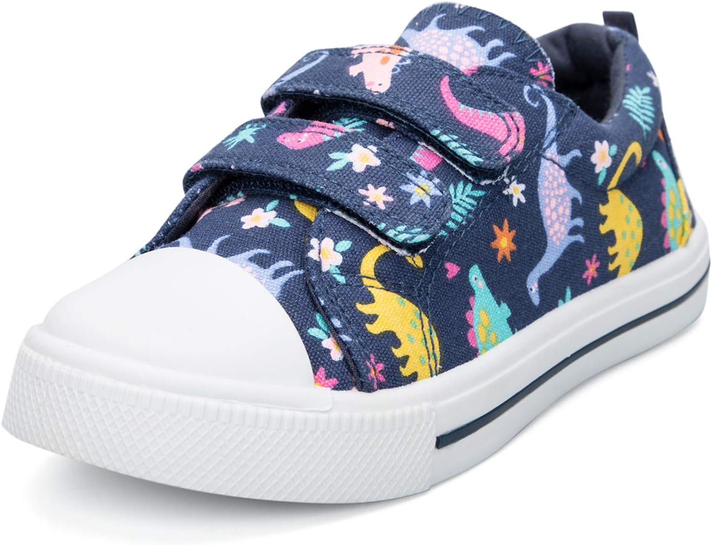K KomForme Toddler Shoes, Hook & Loop Canvas Sneakers for Boys and Girls | Slip-on, Lightweight, Comfortable