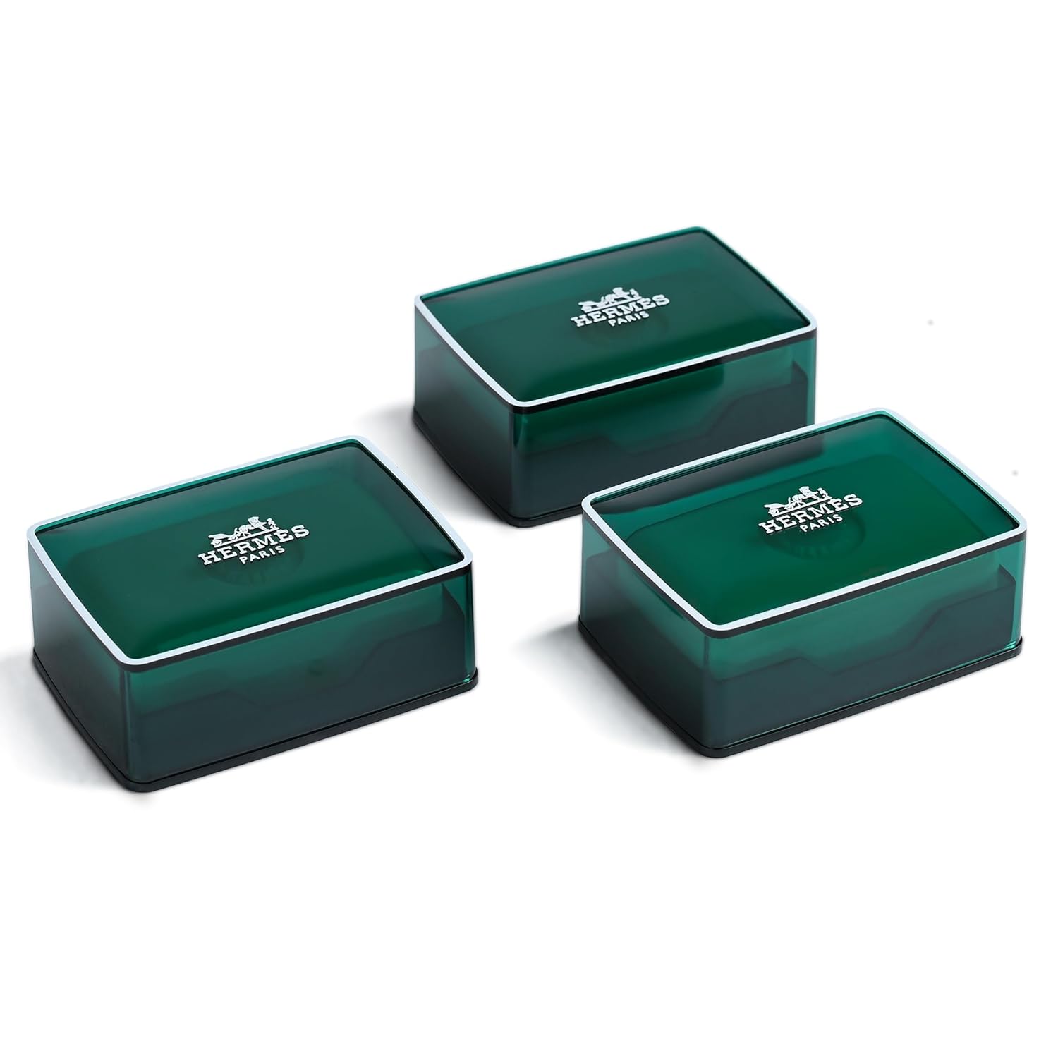 Hermes Eau d'Orange Verte Scented Soap Rectangular Bar in Signature Green Logo Box 1.7 ounces / 50 grams (3)