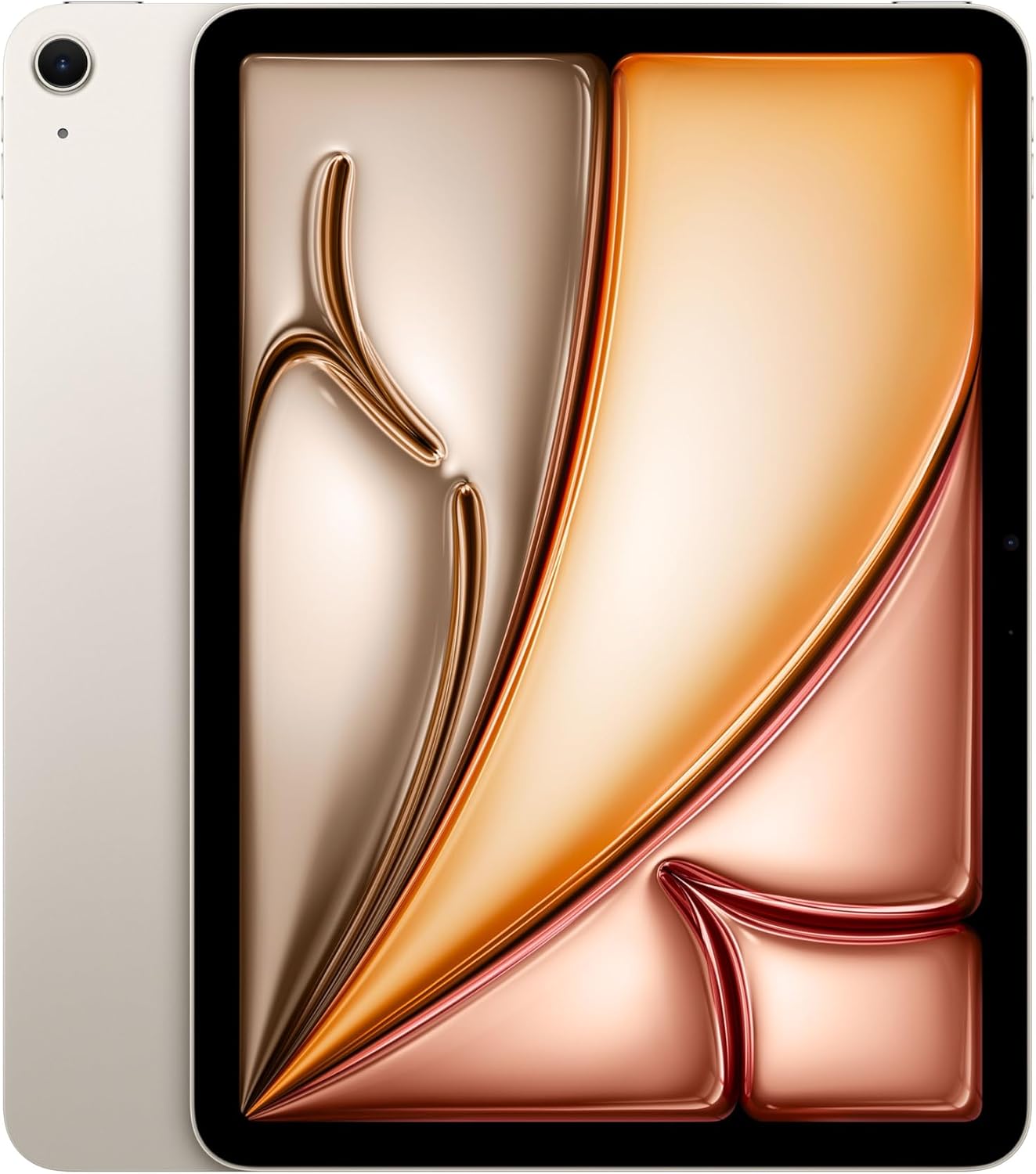 Apple iPad Air 11-inch (M4): Liquid Retina Display, 128GB, 12MP Front/Back Camera, Wi-Fi 7 with Apple N1, Touch ID, All-Day Battery Life — Starlight