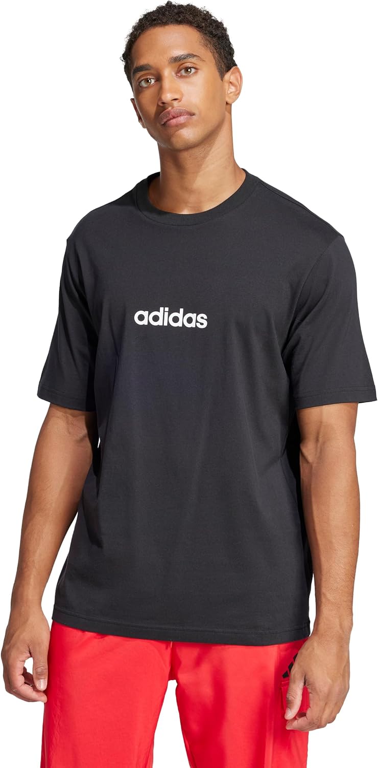 adidas Men's Essential Linear Single Jersey T-Shirt