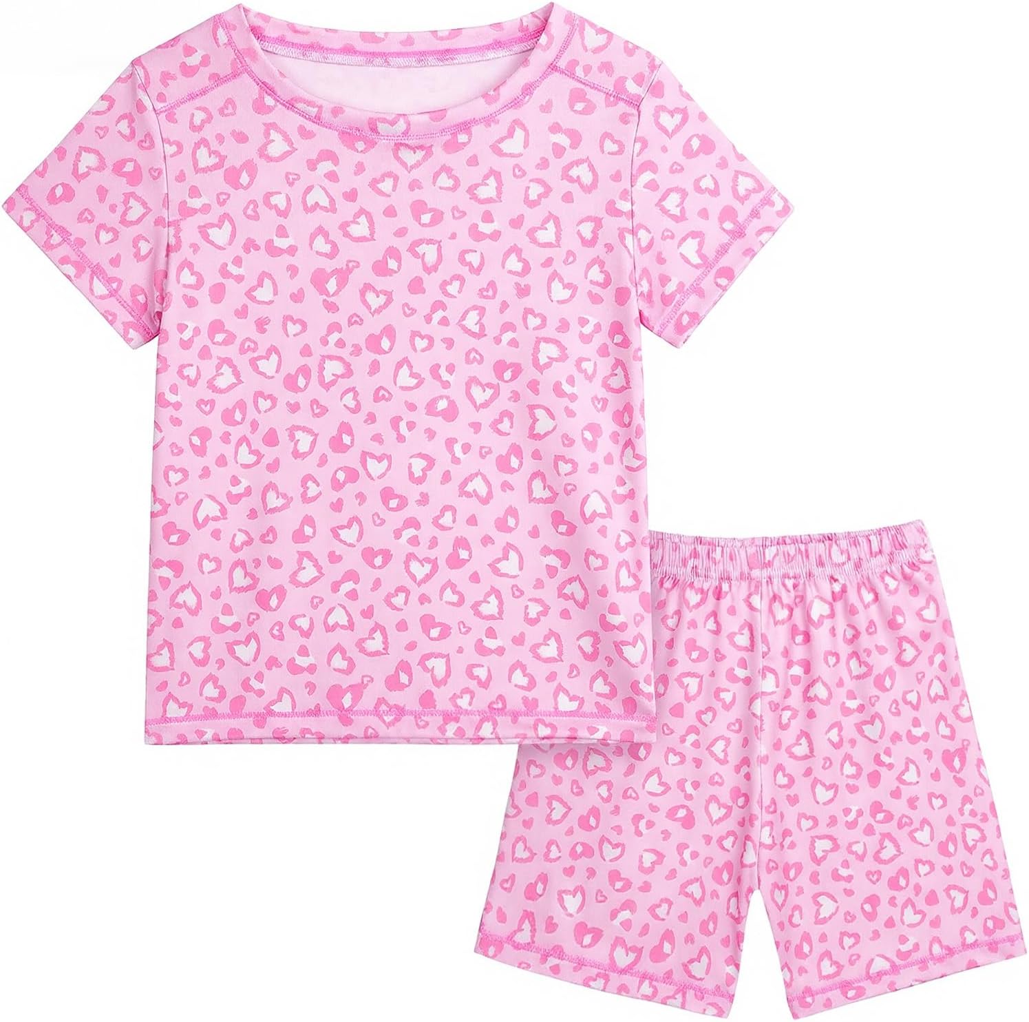 Play Tailor Toddler Girls Pajamas Summer Pjs Sleepwear for Boys Girl 12M-4T | Itch-Free Tagless Neck, Structured Shoulder, Soft Breathable Fabric, Cool for Summer, Easy Dressing, Elastic Waistband