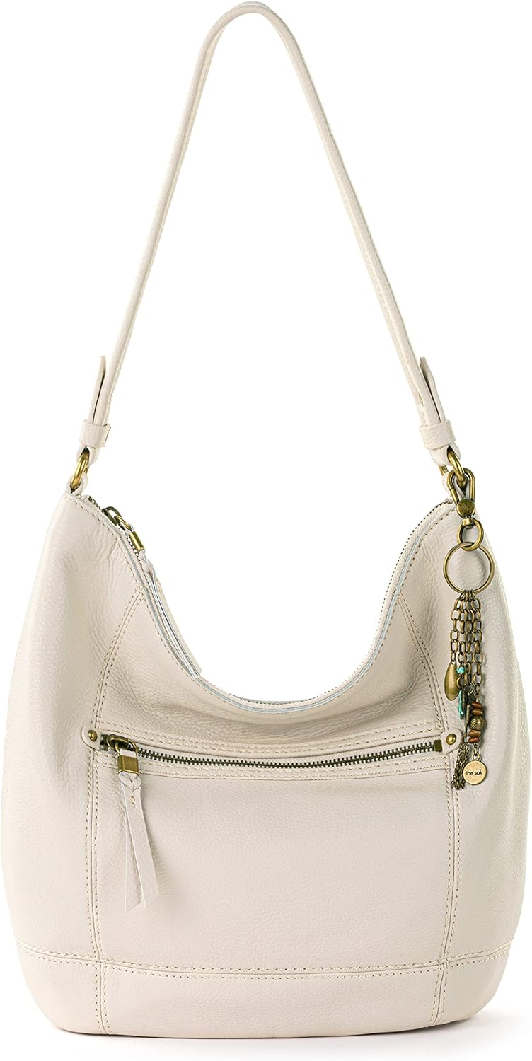 The Sak Sequoia Hobo Bag - Premium Large Leather Women's Handbag for Everyday & Travel - Durable Purse With Zipper Pocket