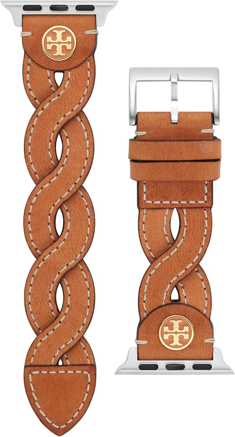 Tory Burch Women's Braided-Leather 38/40/41/42mm Band For Apple Watch®