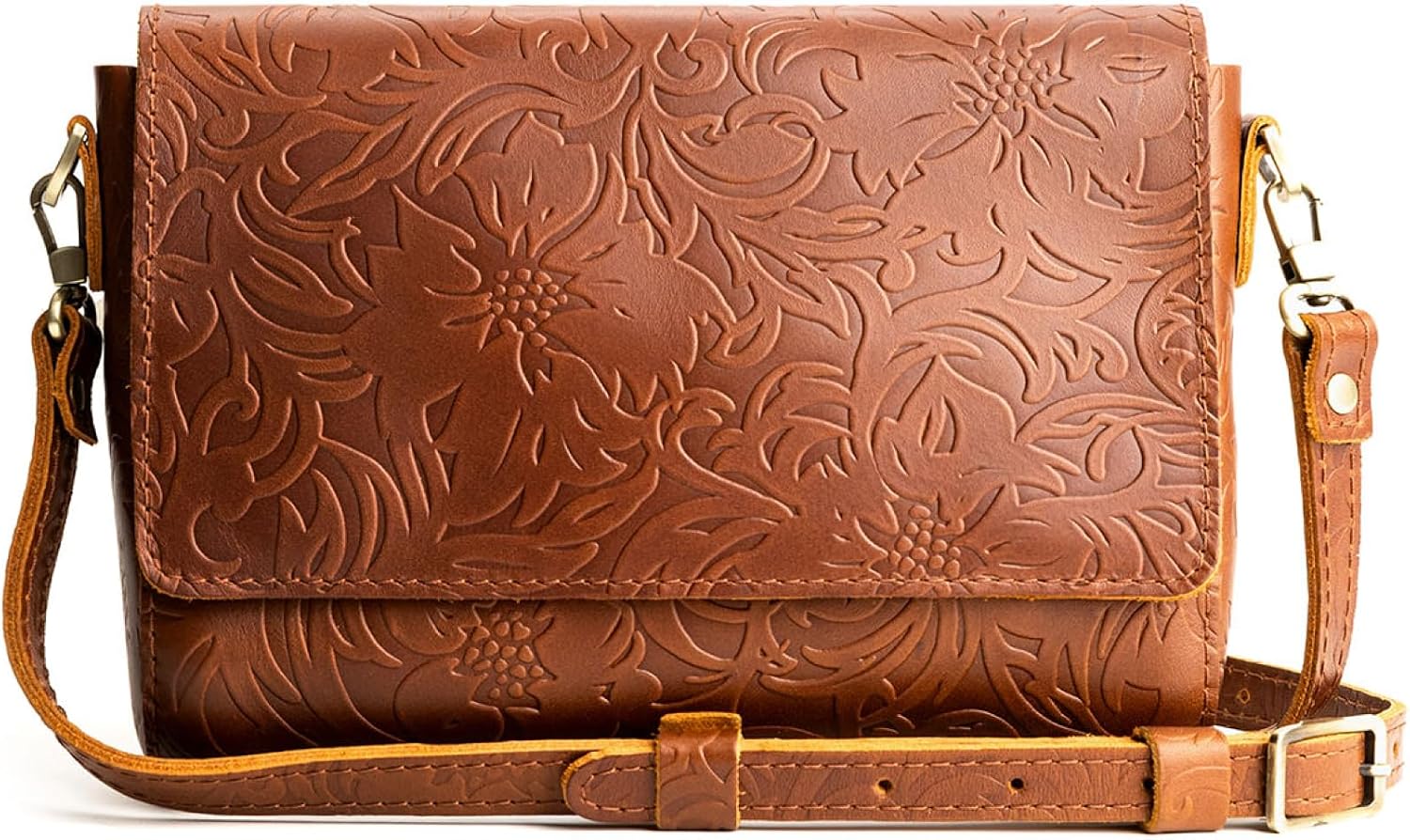 Portland Leather Goods Metro Crossbody Bag for Women - Full-Grain Hides