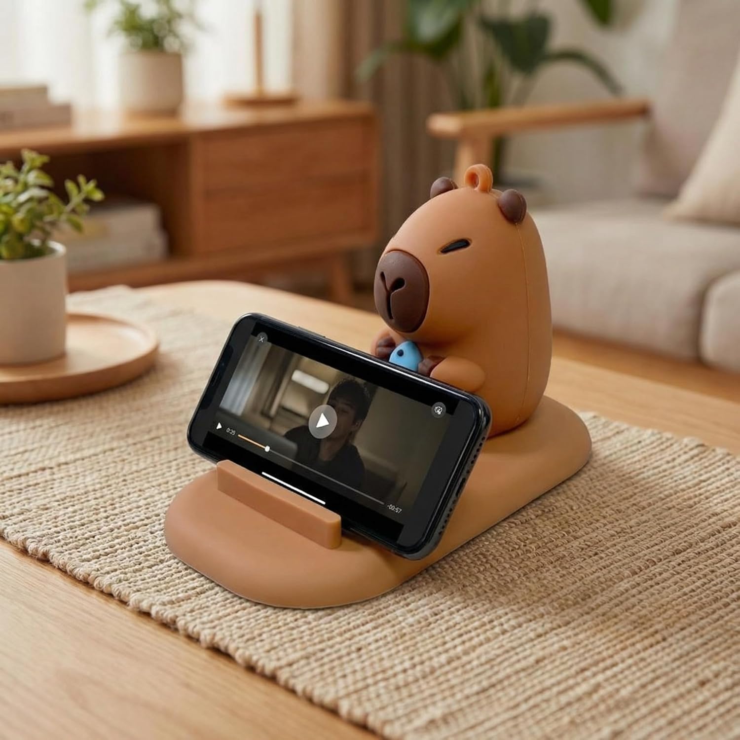 Capybara Cell Phone Stand, Desktop Mobile Phone Holder，Phone Bracket for Office and Home