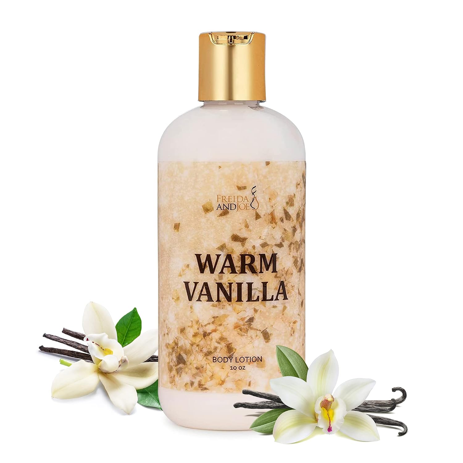 Freida and Joe Scented Body Lotion For Women, Deep Moisturizing Cream, Womens Luxury Stocking Stuffers & Fragrance Gifts That Smell Good, 10oz (Warm Vanilla) for Mom
