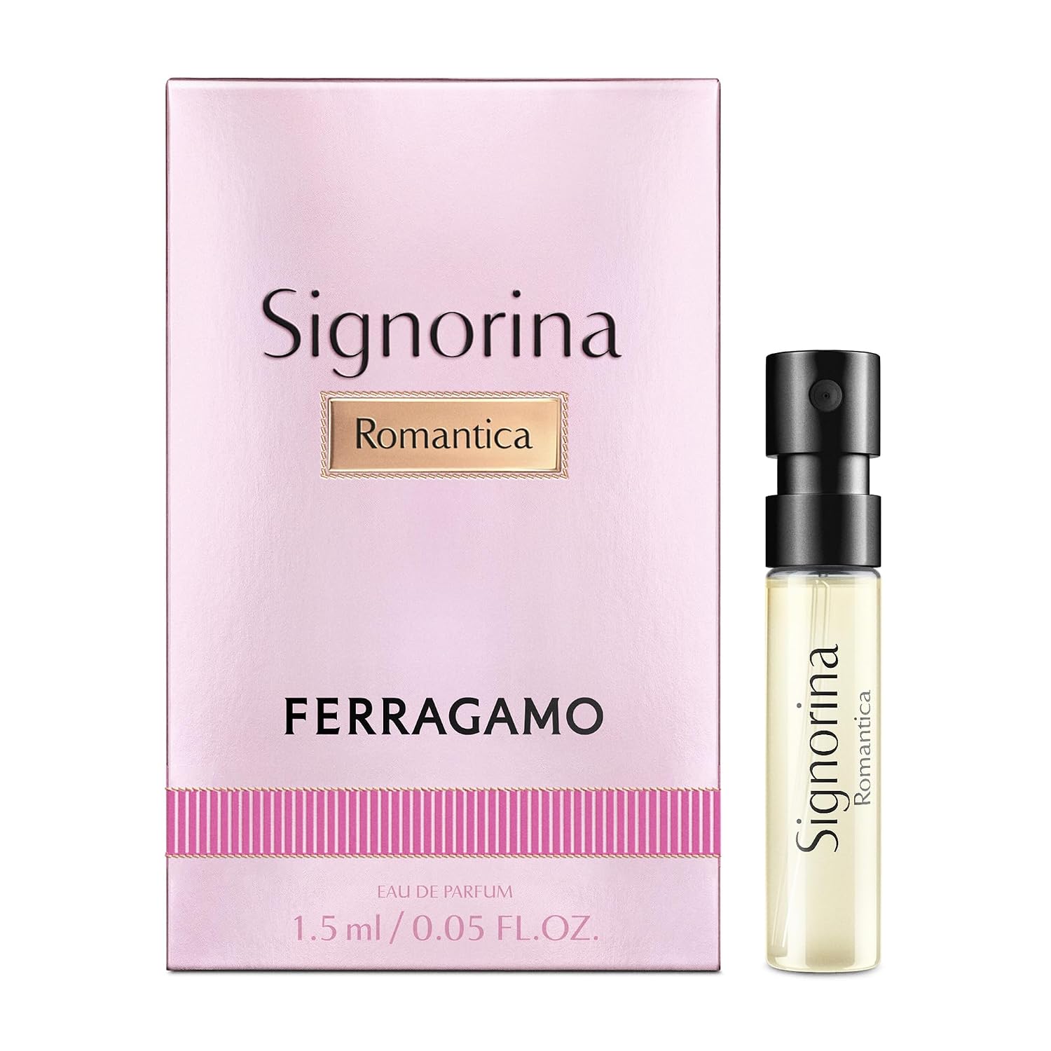 FERRAGAMO Signorina Romantica Eau de Parfum, Trial Perfume Spray for Women, Vial Sample Size, 0.05 Fl. Oz.