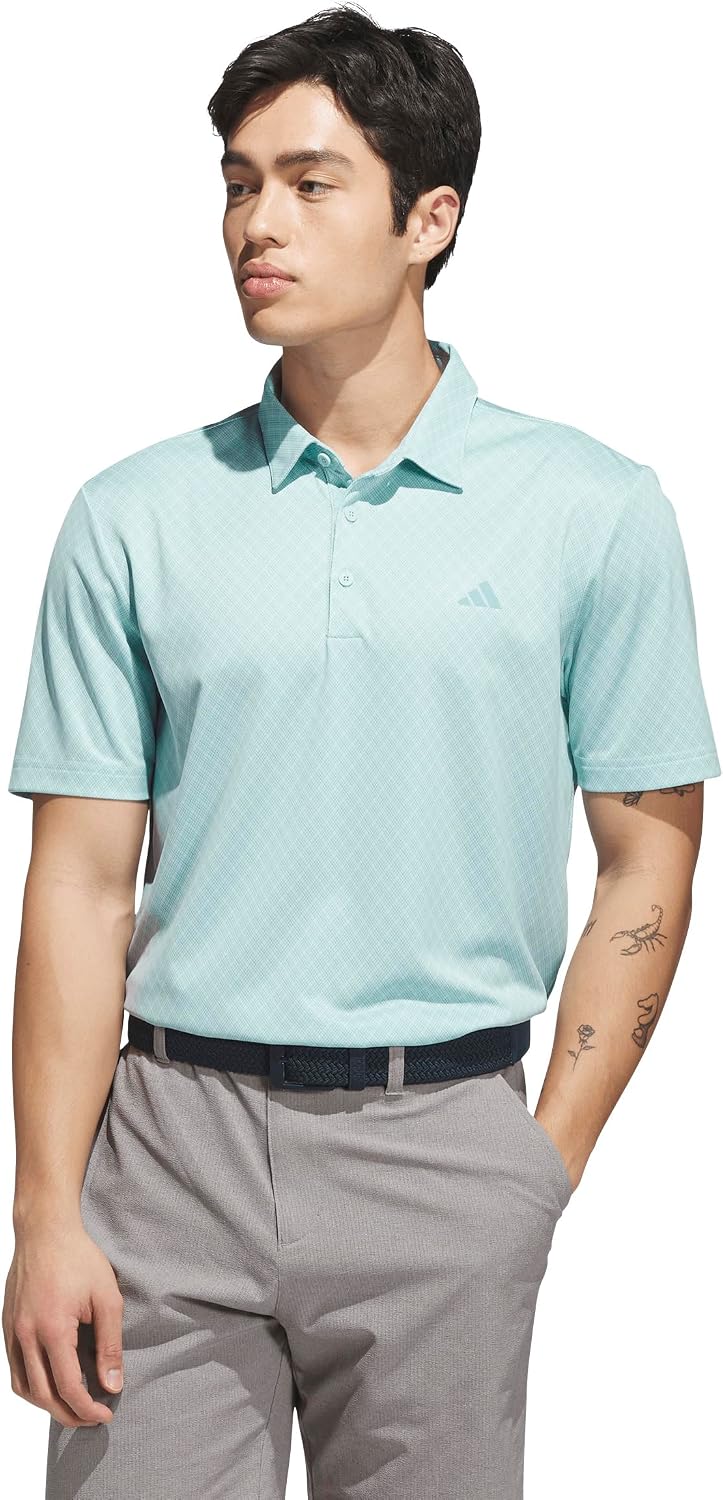 adidas Golf Men's Allover Print Polo Shirt