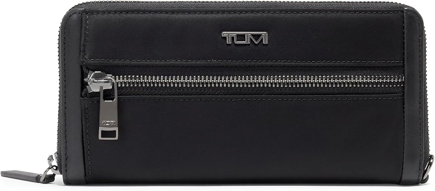 Tumi Unisex Zip Around Continental Black/Gunmetal One Size
