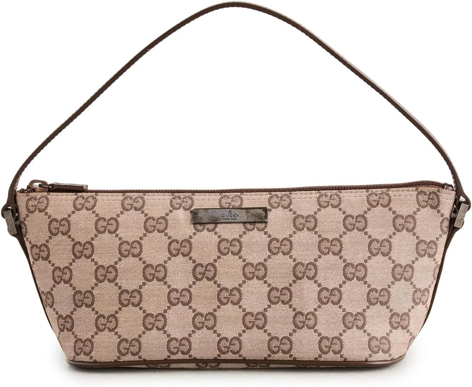 Gucci Women's Pre-Loved Boat Pochette, GG Canvas