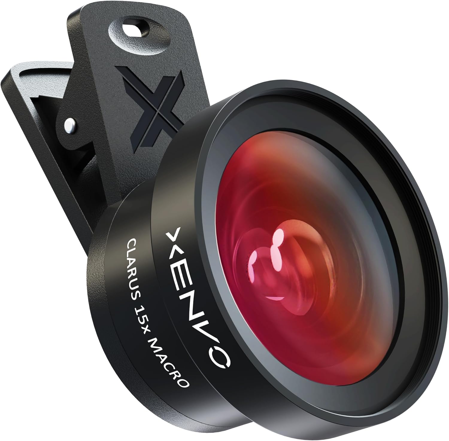 Xenvo Pro Lens Kit for iPhone and Android, Macro and Wide Angle Lens with LED Light and Travel Case Black