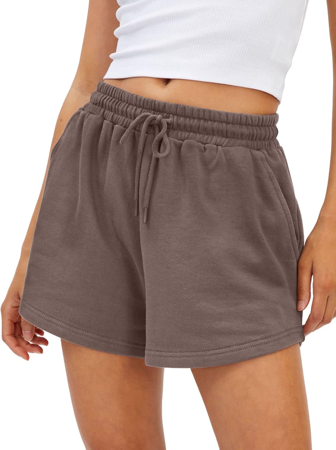 AUTOMET Womens Sweat Shorts with Pockets Casual Summer Comfy Lounge Shorts | Y2K Preppy Stuff,Beach Vacation Travel,Cotton Lounge Pajama Shorts,Athletic Workout Summer Outfits