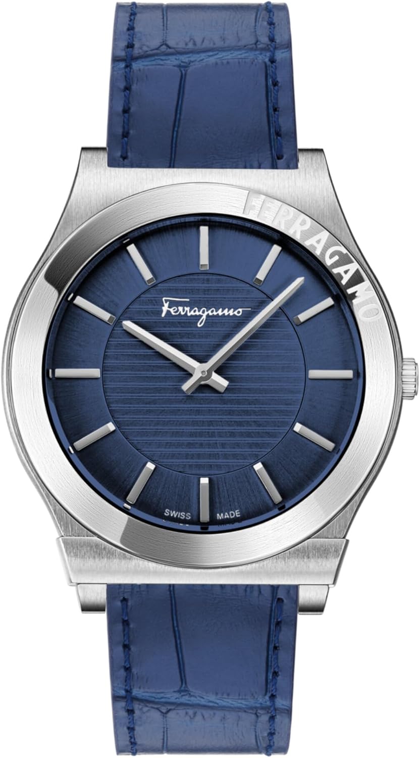 Salvatore Ferragamo Gancini Leather Watch