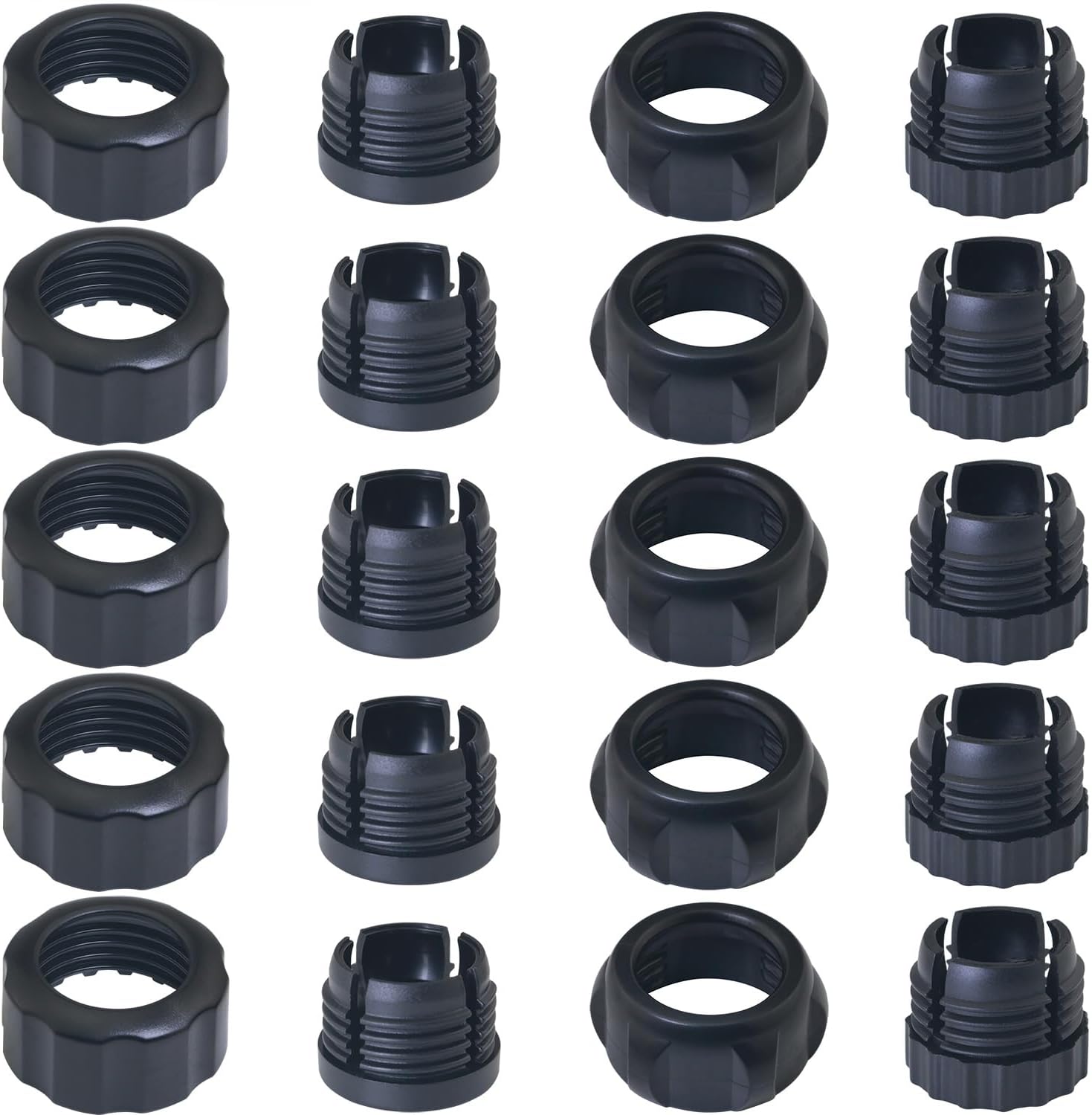 10 Sets Ball Joint Mounting Socket 17mm/18mm Mobile Phone Holder Car Gravity Mount Accessory with Threaded Screw Fixing Nut Air Outlet Fixing Clip Nut Base Holder