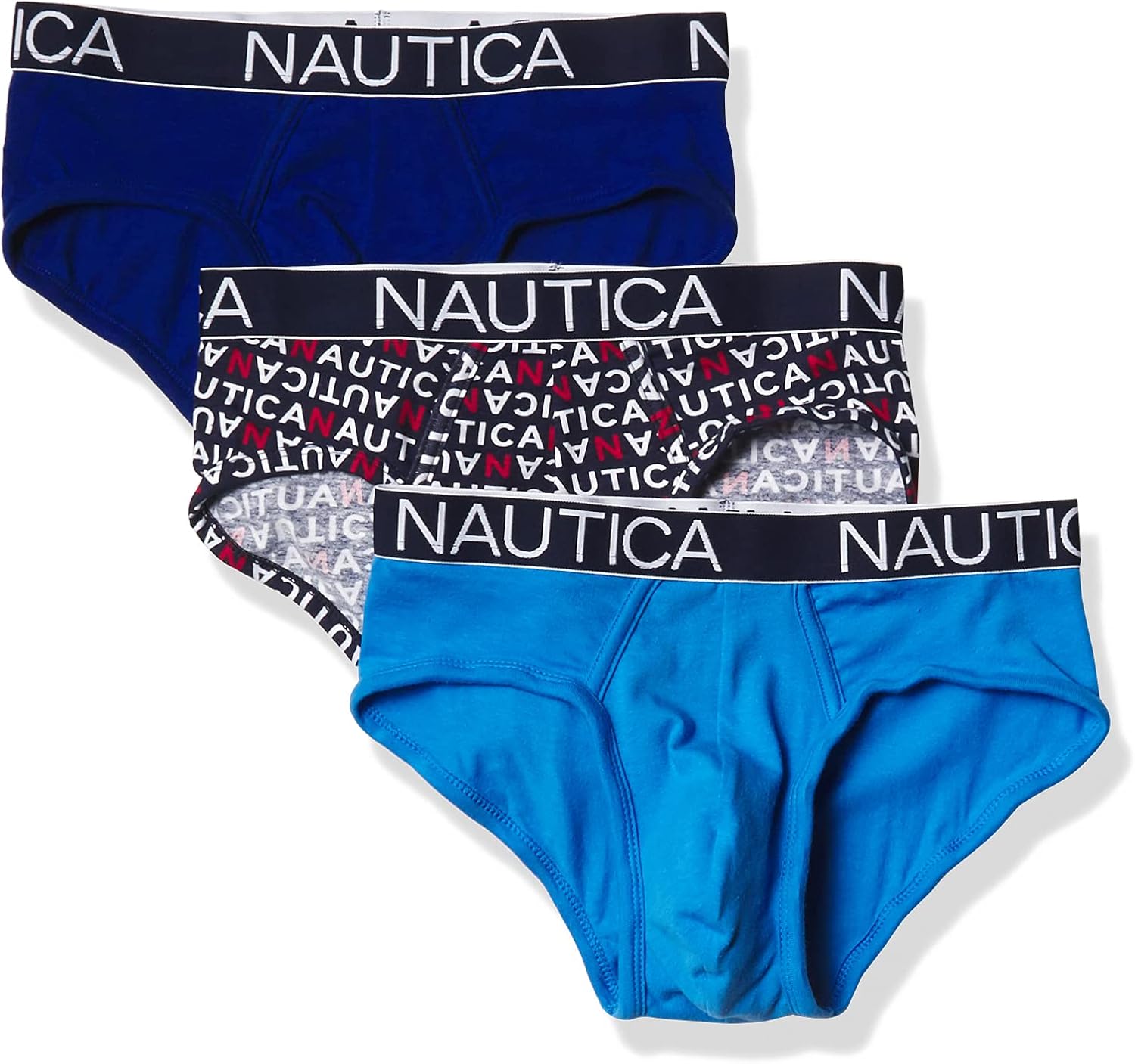 Nautica Men's Classic Cotton Stretch 3-Pack Briefs