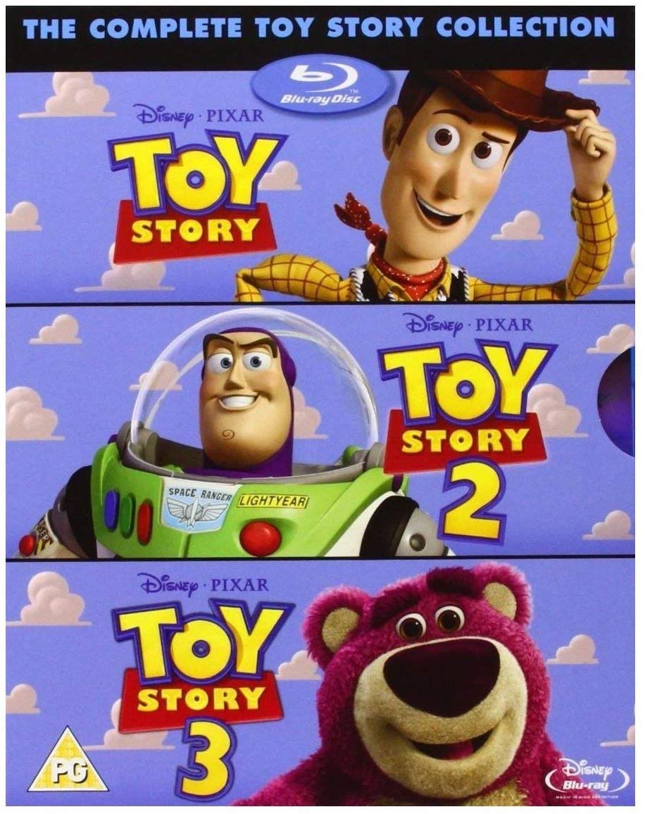 Toy Story TRILOGY [Blu-Ray Box Set] Complete 1, 2, 3, Disney & Pixar All 3 Movies