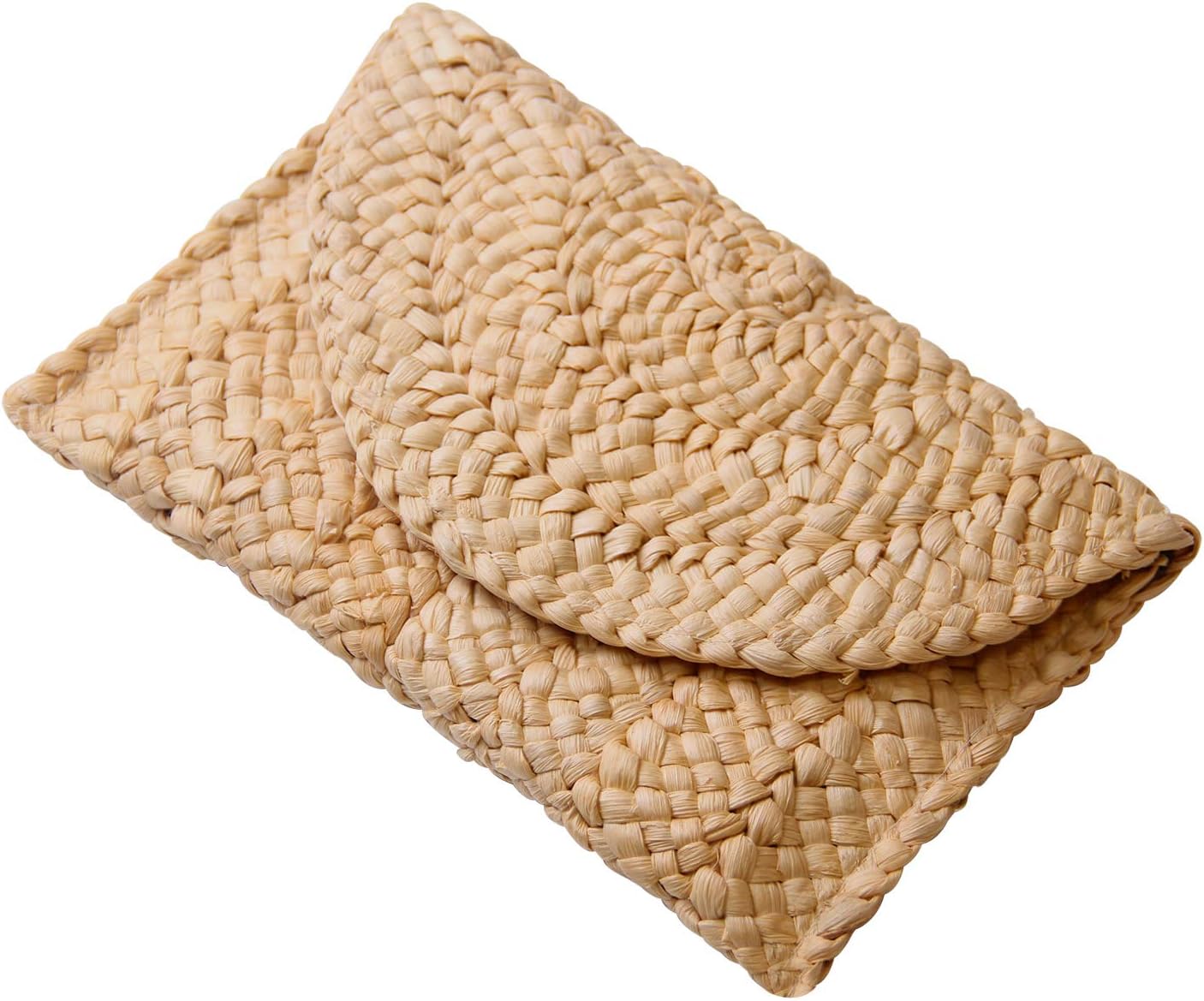 Freie Liebe Straw Clutch Purses for Women Summer Beach Bags Envelope Woven Clutch Handbags
