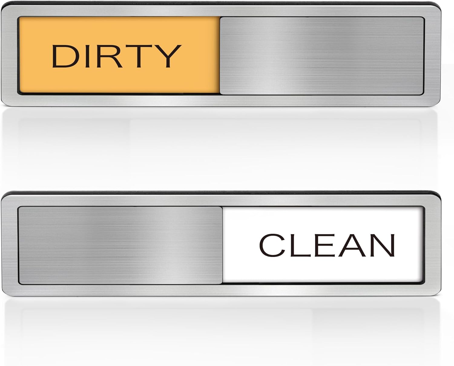 Dishwasher Clean Dirty Sign-Stainless Steel Clean Dirty Magnet for Dishwasher,Dishwasher Slider Easy To Indicator - Kitchen Gadgets