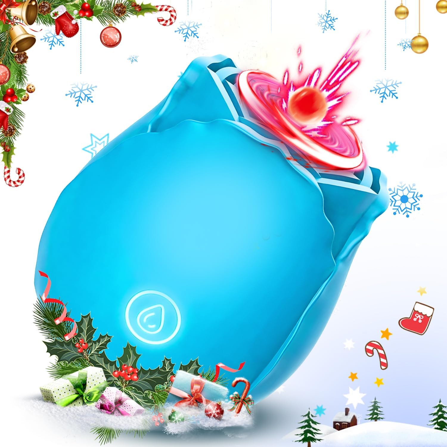 Rose Adult Tool for Women,Newly Rose Viboatorr Clitiors Sucker The Rose for Women Rose Vibratoar 2026 Suction Vibratoer Adult Toys for Women Blue SL13a-15