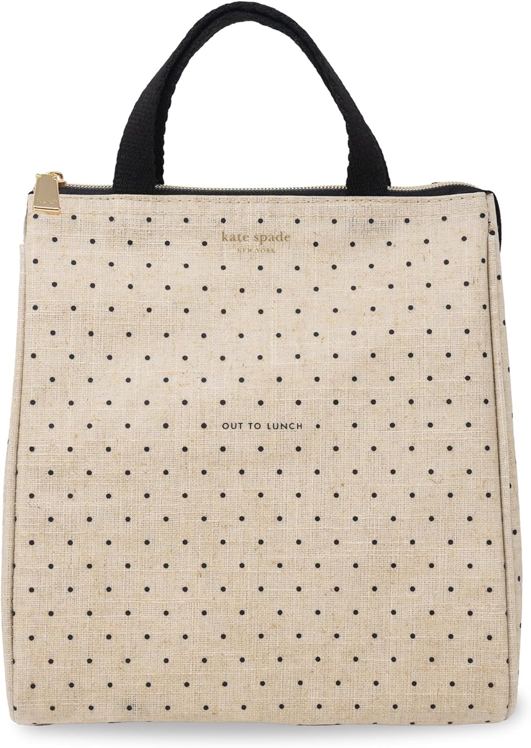 kate spade new york Insulated Lunch Tote, Out to Lunch | Cute Insulated Soft Cooler Bag, Adult Lunch Box with Silver Thermal Interior Lining and Mesh Storage Pocket