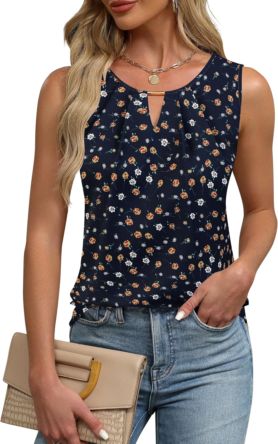 Blooming Jelly Womens Business Casual Tank Top Summer Sleeveless Outfits 2026 Spring Trendy Dressy Work Shirts