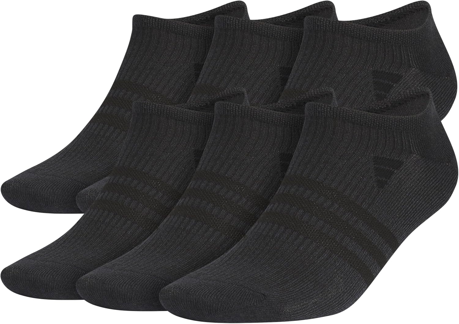 adidas Men's Superlite No Show Socks (6 Pairs) Lightweight & Breathable