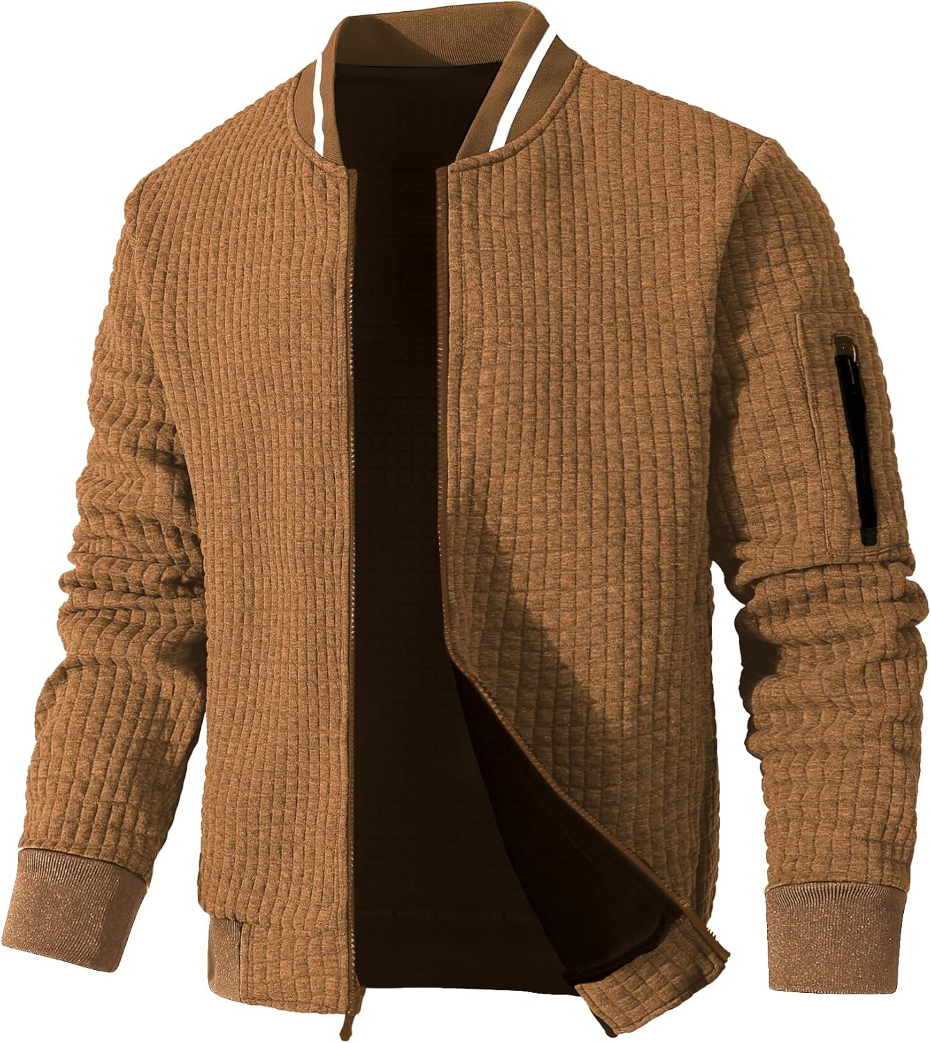 SAVKOOV Mens Lightweight Jacket Casual Bomber Jacket Varsity Coat