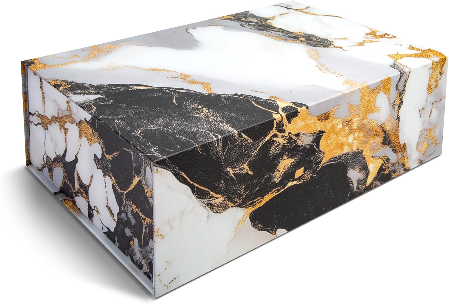 Sorarto Luxury Keepsake Gift Box, Marble Gold 11.5" x 7.5" x 3.5" | Marble Gold Decorative Boxes for Presents, Wedding Memory Box, and Bridal Gifts