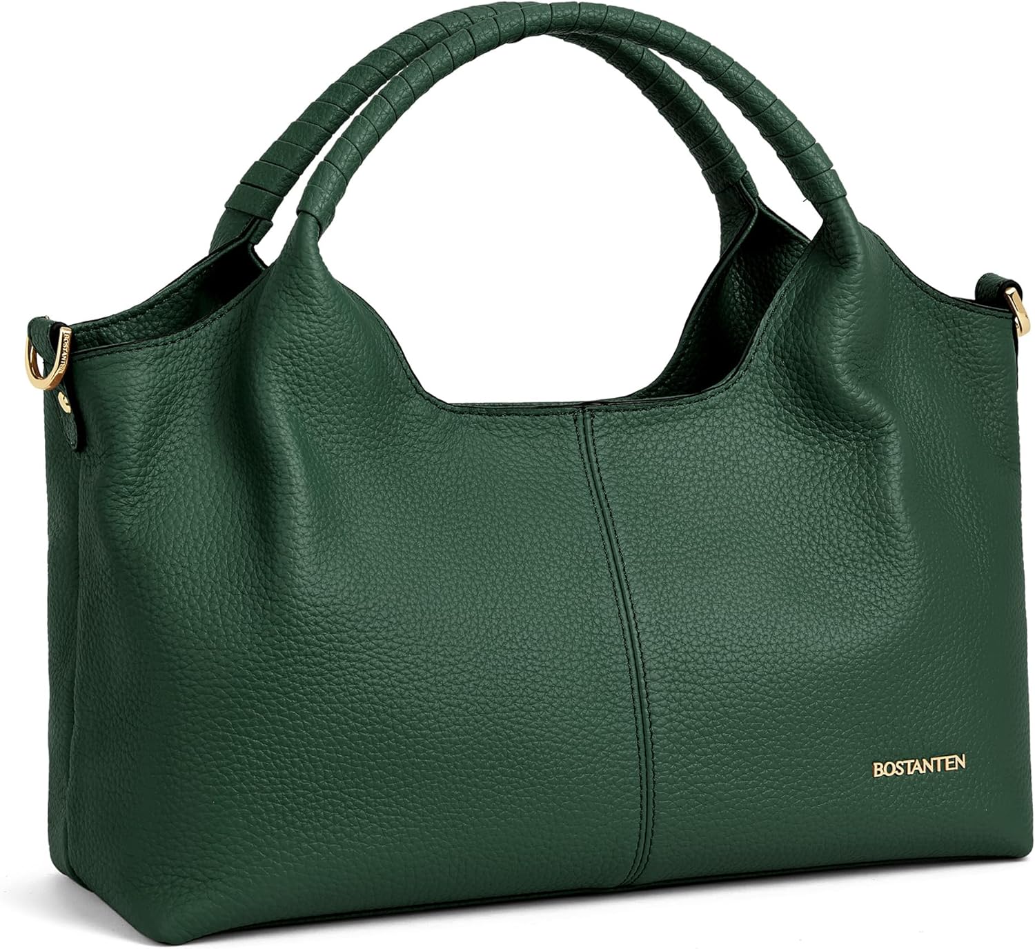 BOSTANTEN Genuine Leather Purses for Women Satchel Handbag Adjustable Strap | Right Size, Roomy, Multi Pockets, Adjustable Crossbody Strap, Top Handle Strap, Soft, Elegant, Versatile for Daily Travel