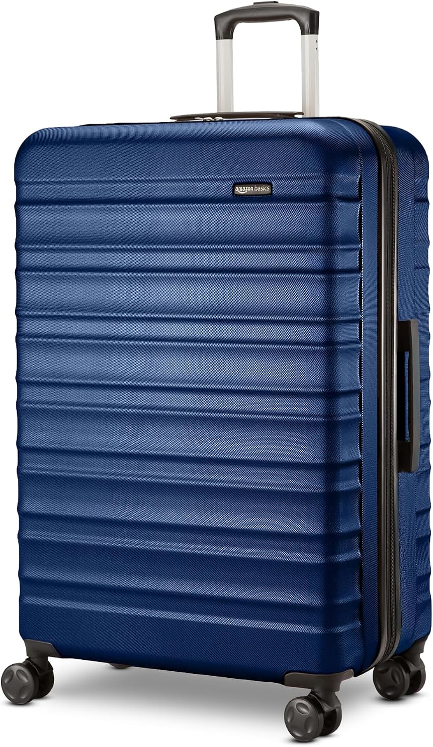 AmazonBasics 68 cm Navy Blue Hardsided Check-In Trolley