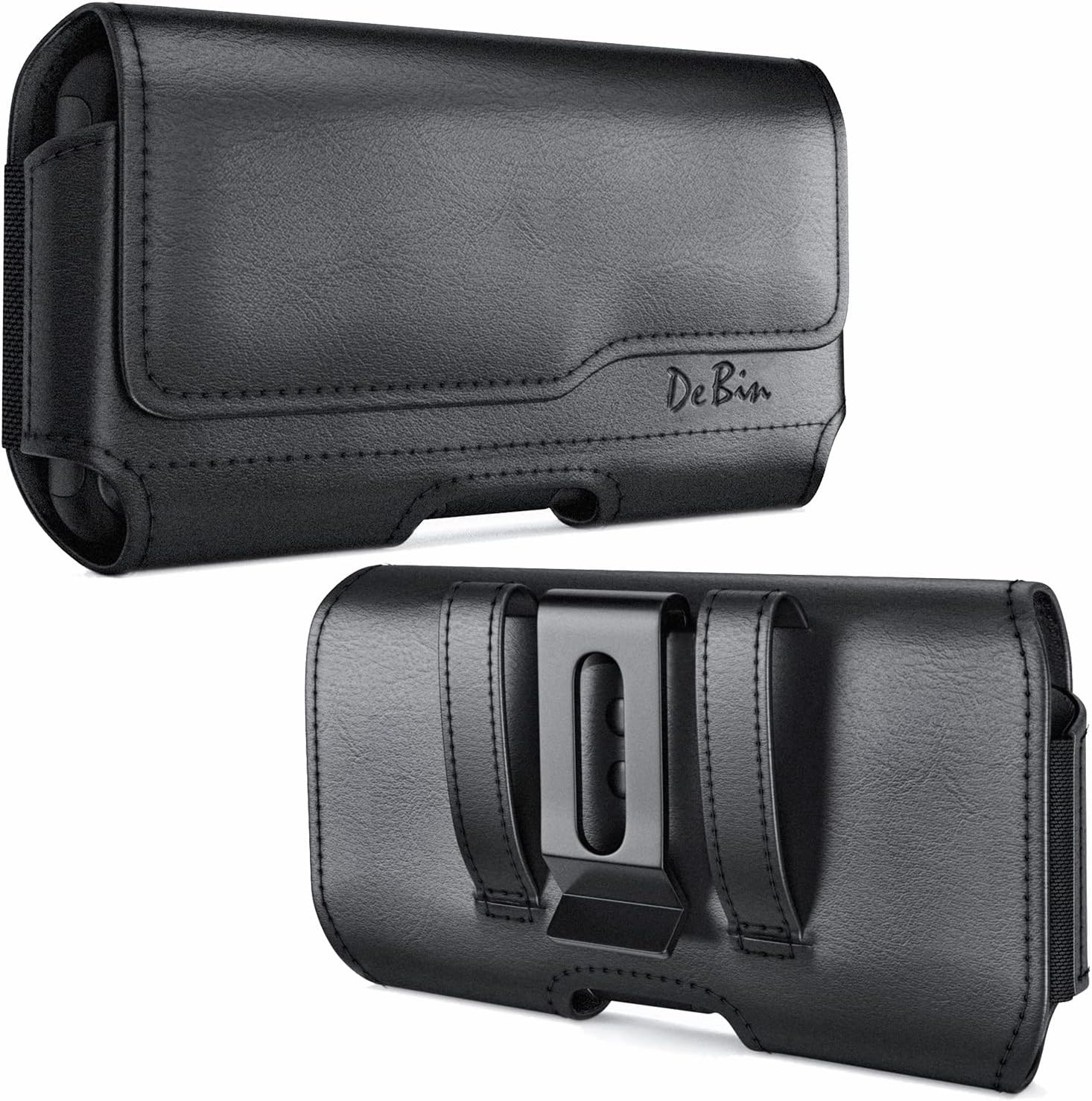 Holster for iPhone 17 17 Pro 16 Pro 16e 15 15Pro 14 13 12 11 Xs 10 X XR – Cell Phone Belt Holder Case with Clip for Men Women Pouch (Fits Protective Cover on) Black