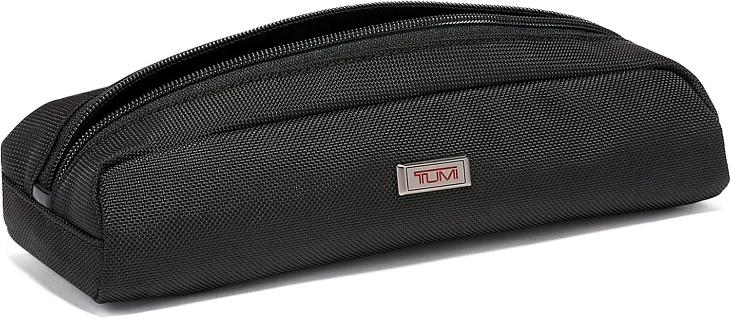 TUMI - Alpha Electronic Cord Pouch - Slim Zip Entry Travel Tech and Cable, Charger and Small Accessory Organizer - Black
