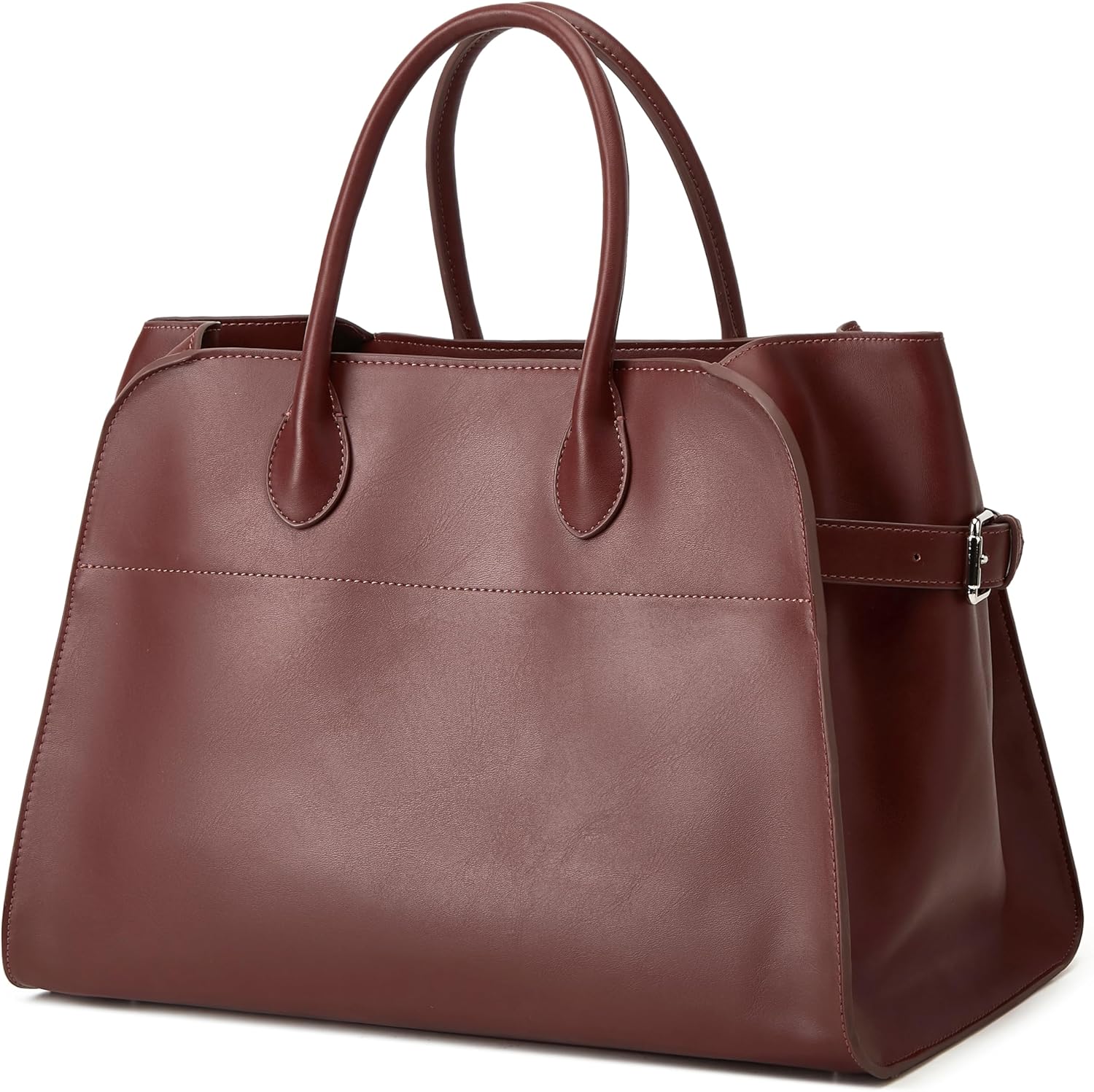 Vegan Leather Tote Bags for Women Large Tote Retro Top-handle Bag Trendy Work Bag PU Leather Purses