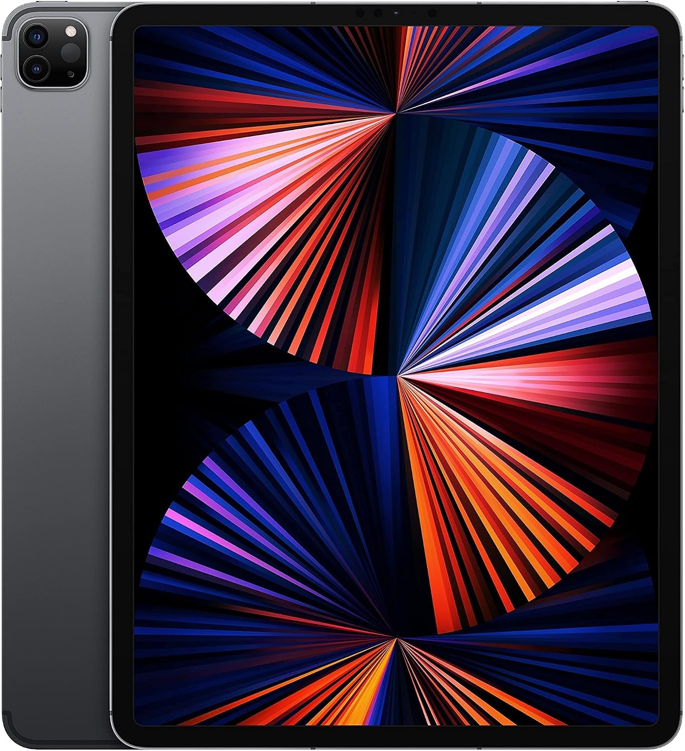 Apple iPad Pro (5th Generation, 12.9-inch, 2021), 1TB, Wi-Fi + Cellular, Space Gray (Renewed)