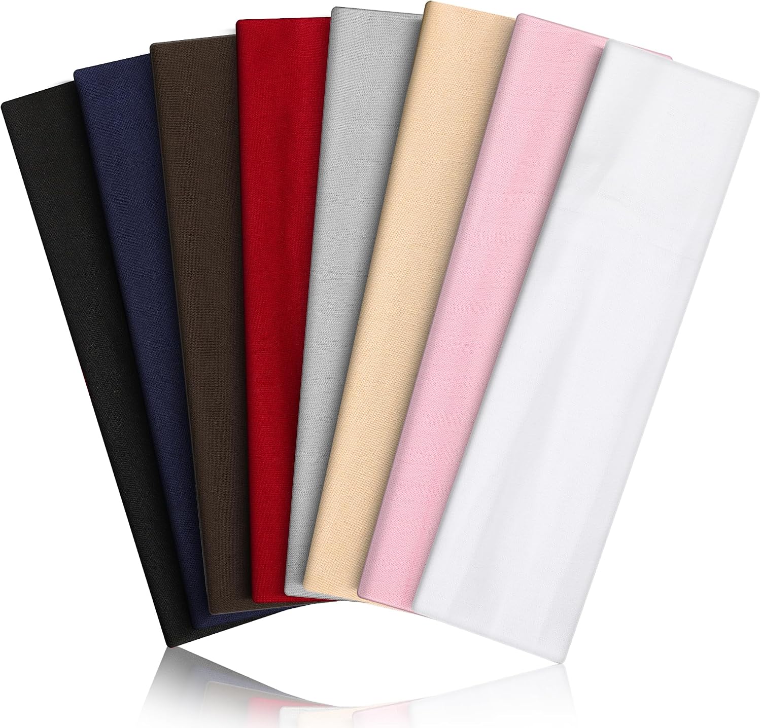 Headbands for Women 8PCS, Summer-Exclusive Elastic Non Slip Hair Head Bands | Sweatbands head bands for women's hair, Soft Running Fashion Headband for Men & Women for Working Out, Travel, Daily Use
