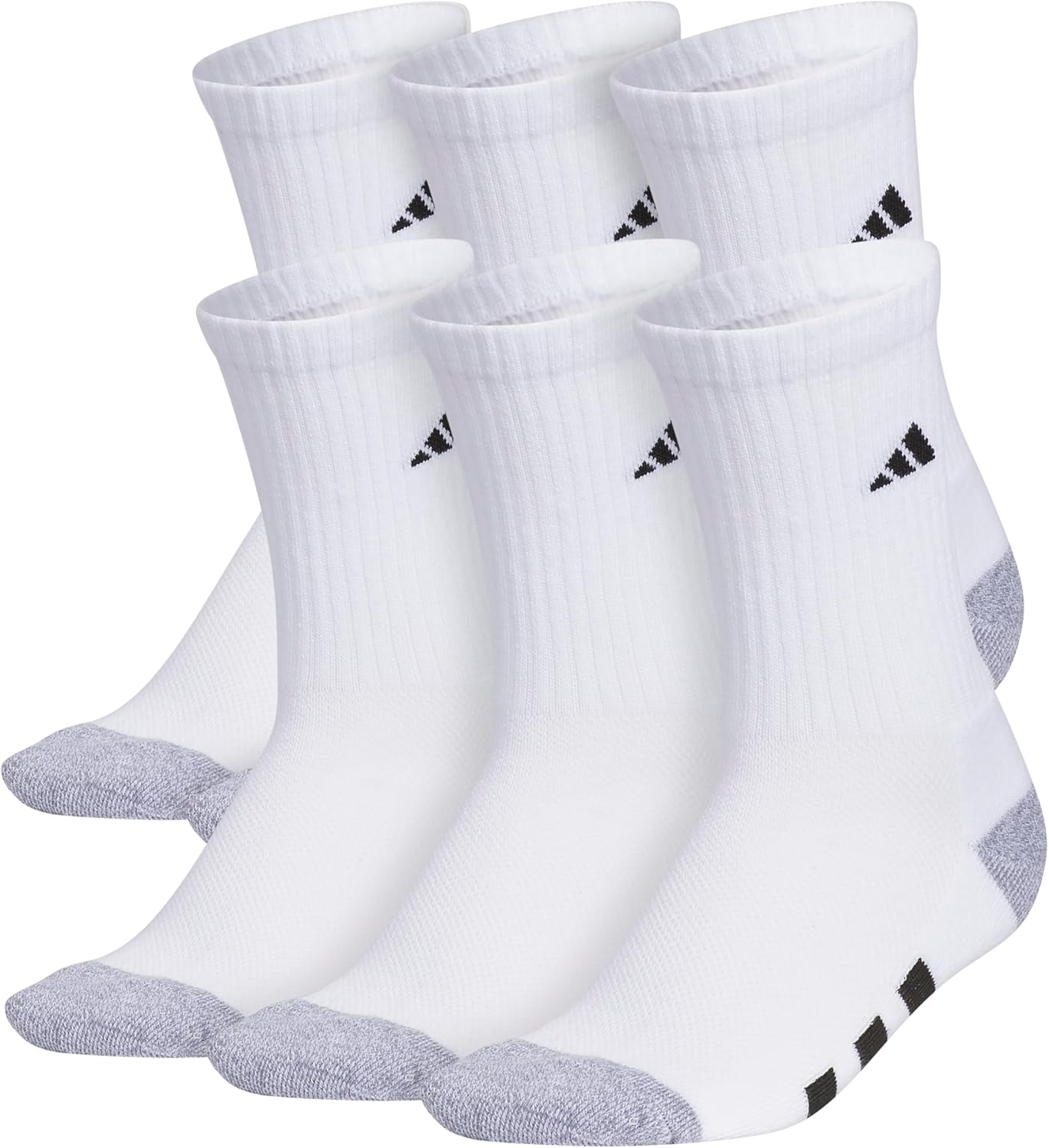adidas Kids Athletic Cushioned 6-Pack Crew (Little Kid/Big Kid/Adult)