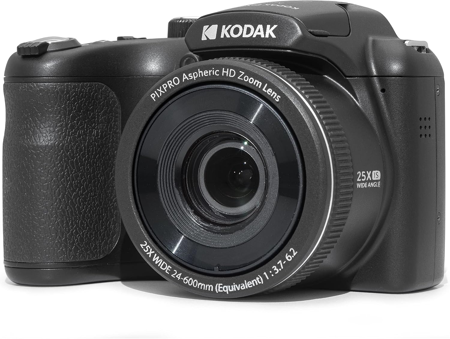 KODAK PIXPRO AZ255 16MP Digital Camera, 25x Optical Zoom, AA, OIS, Black | Image Stabilization 1080p Full HD Video 3' LCD Vlogging