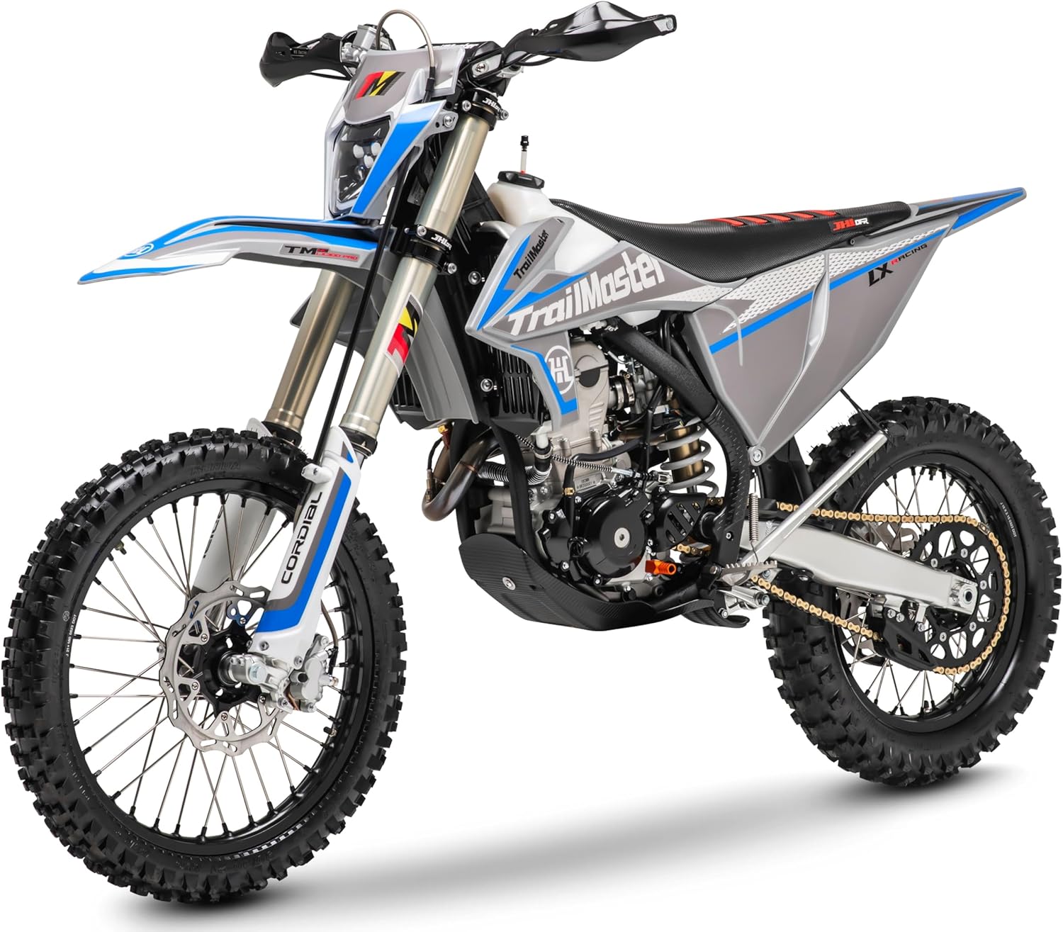 Trailmaster JHL Pro-Series High-Performance LX300 PRO Racing Ready Mid-Size Electric Start Dirt Bike (Blue)