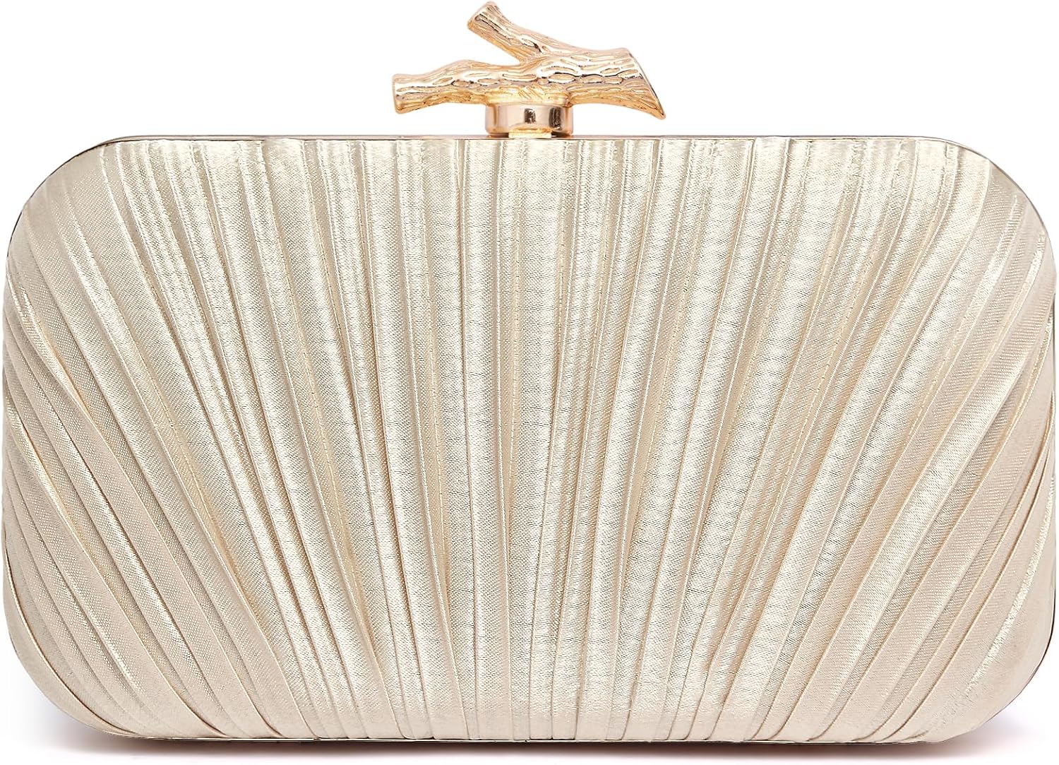 Purses for Women Evening Bag Handbags Formal Pleated Clutch Bag with Chain for Prom Wedding Party Black-tie affairs
