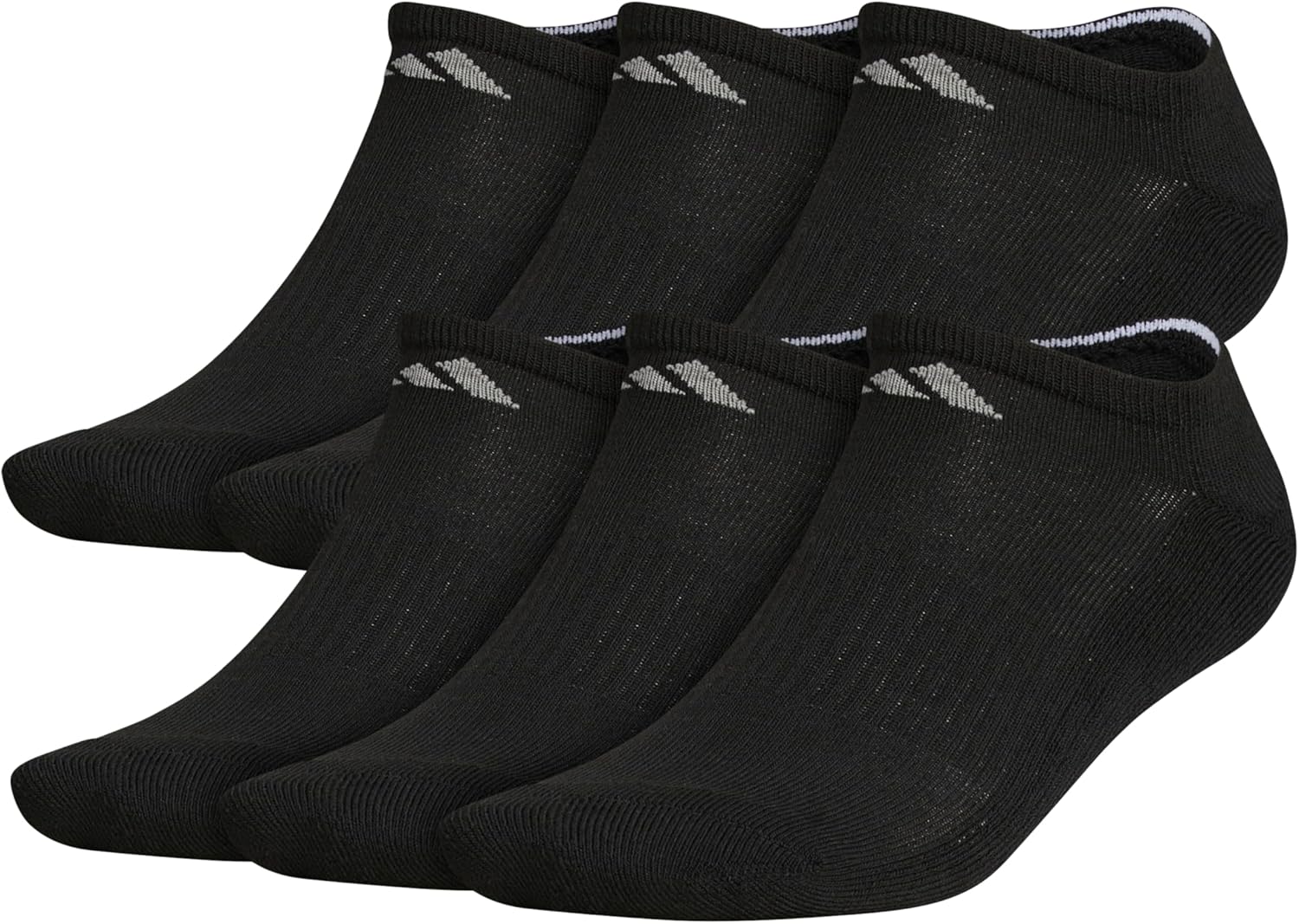 adidas Men's Athletic Cushioned No Show Socks (6 Pairs) Durable & Comfortable