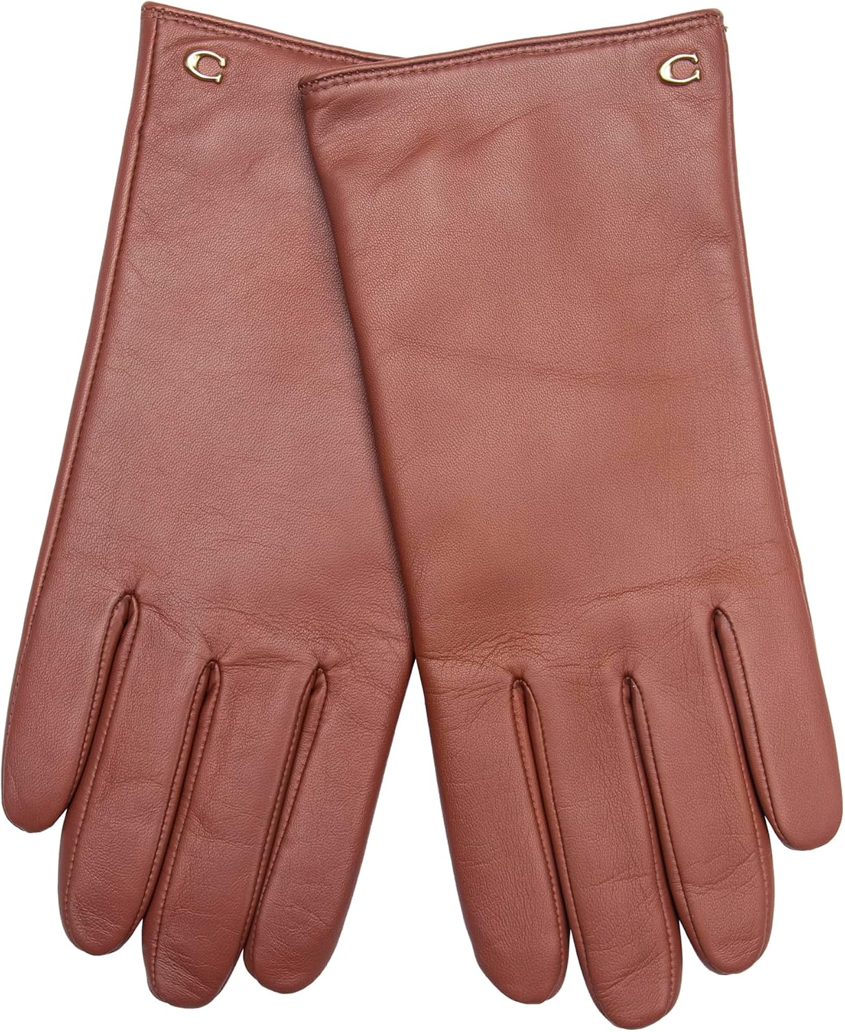 Coach Women's Coach Sculpted C Womens Leather Tech Glove