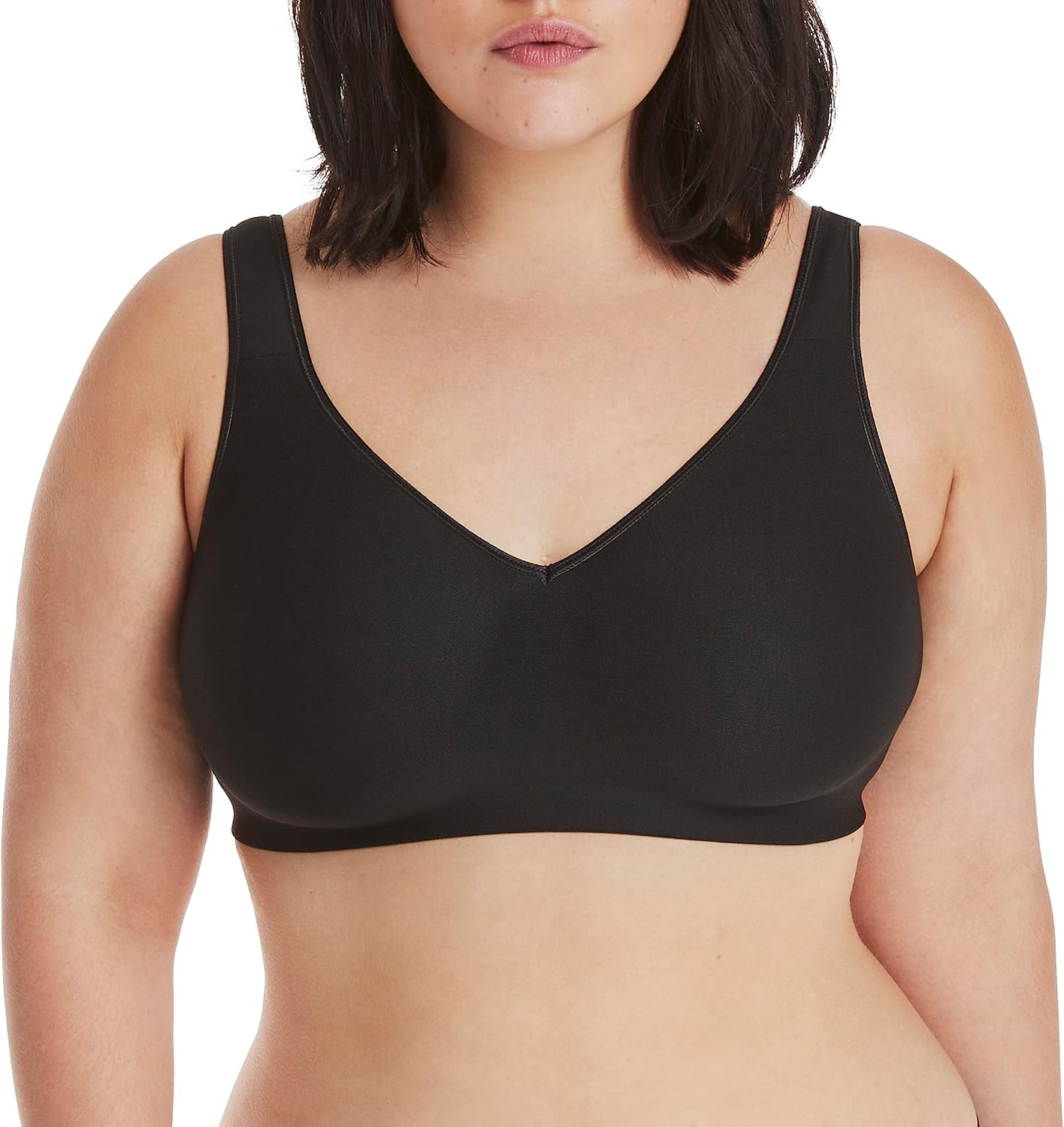 Hanes Women's Wireless Bra, Smooth Comfort Full-Coverage T-Shirt Bra for Women, Single Or 2-Pack