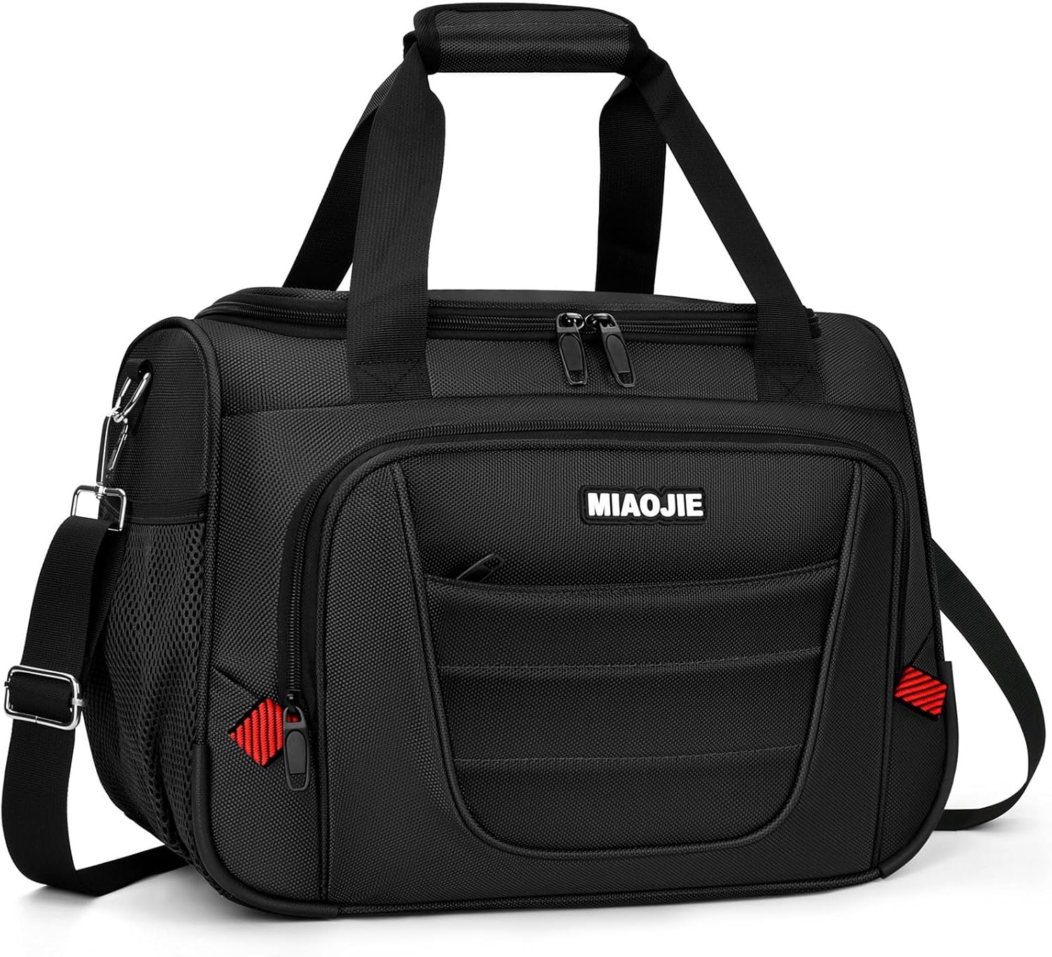 Underseat Carry On Luggage Bag Airplanes Personal Item Bag - 16 IN Black | Weekender, Overnight, Travel Tote Bag, Shoulder Bag, Small Softside Carry on Luggage Travel Duffel Bags for Men Women