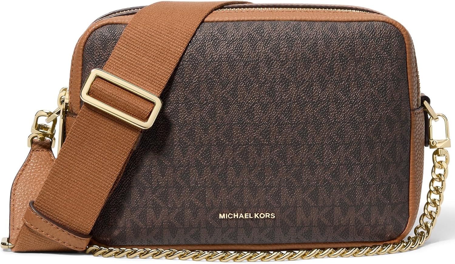 Michael Kors, Womens, Bryant Double Zip Chain Camera Crossbody