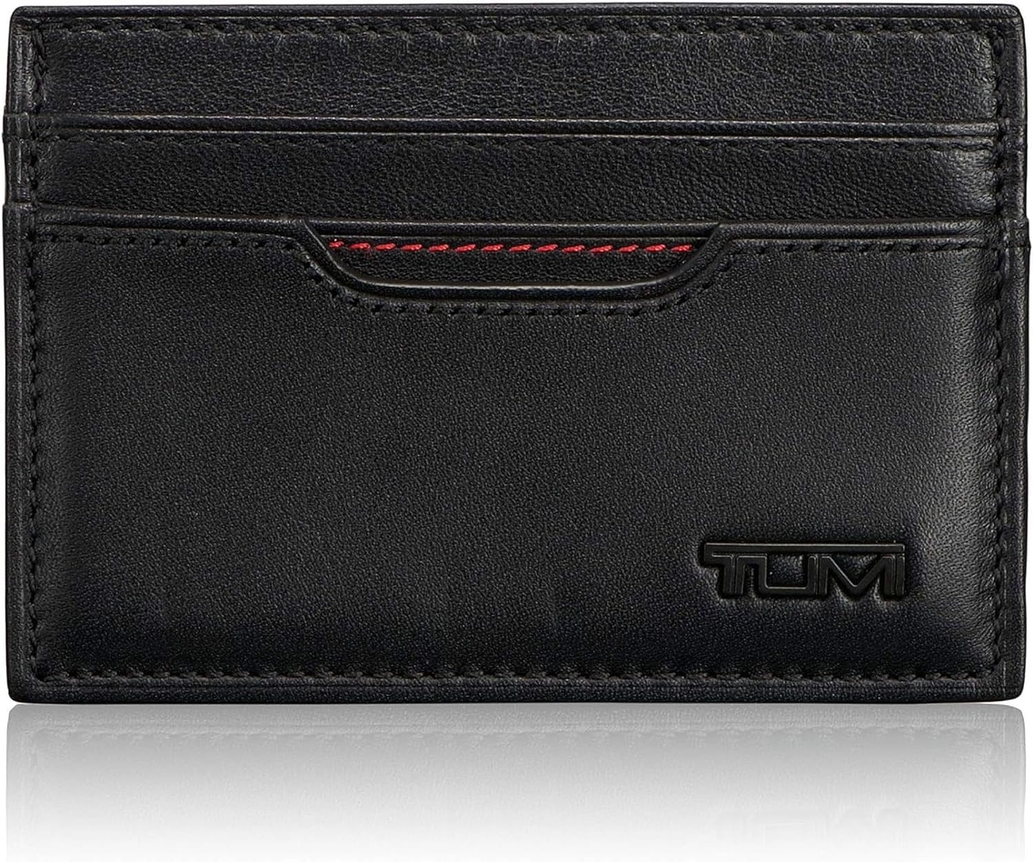 TUMI - Delta Slim Card Case - Men's Leather Wallet for Everyday & Travel - Black