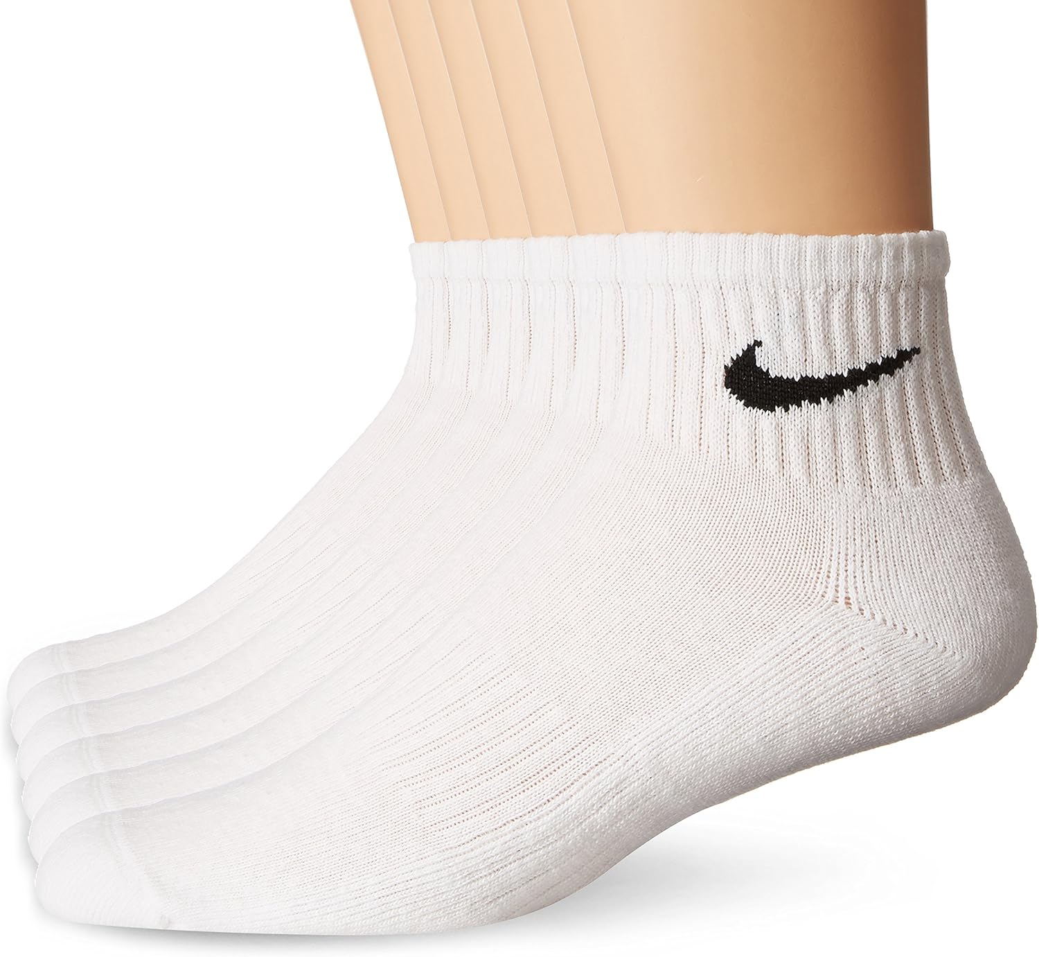 Nike womens Performance Cushion Quarter Socks With Bag (6 Pairs)