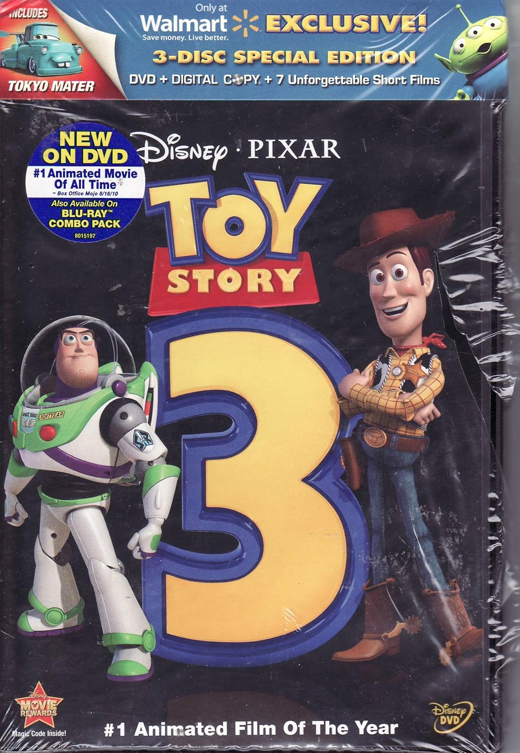 Toy Story 3 LIMITED EDITION 3 DISC SET (Standard DVD DisneyFile Digital Copy Exclusive DVD with 7 Short Films) (Widescreen)