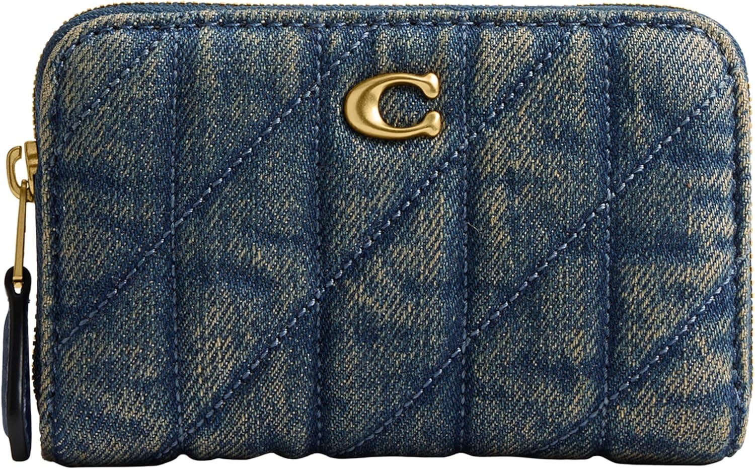 Coach Essential Small Zip Around Card Case with Quilting