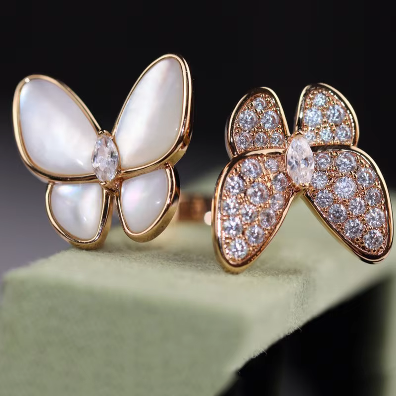 Natural Stone Butterfly Rings for Women Adjustable AAA Cubic Zircon Fashion Show Jewelry Lover Gift  Z052 - AliExpress 36