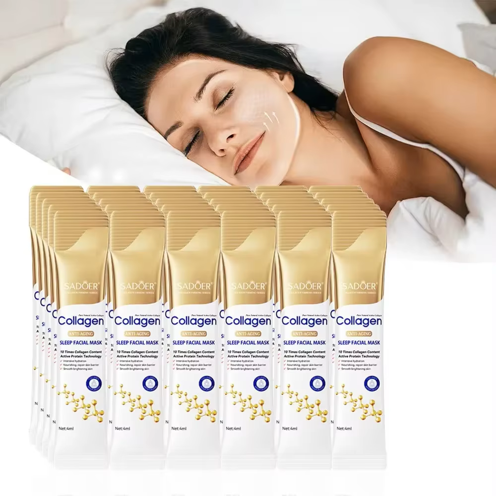 30pcs SADOER Collagen Sleeping Facial Masks Face Skincare Moisturizing Brightening Firming Hydrating Face Mask Facial Skin Care - AliExpress 66